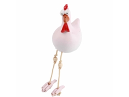 Figura Galinha Cerâmica Decoração Jardim Casa