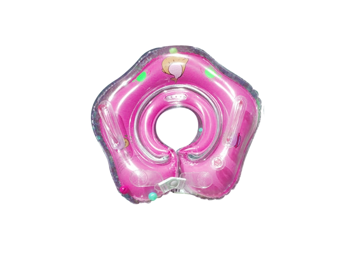 Flutuador Bebê Pescoço Pvc Anti vazamento Rosa