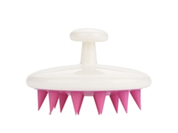 2026 pincel de Silicone Antideslizante para Massagear o Couro Cabeludo Escova de Lavar Cabelo Escovas para Animais de Estimação (rosa)