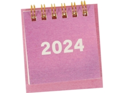 Calendário De Mesa Com Duas Espirais, Para Agendamento Compromissos,