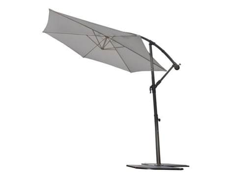 Guarda-Sol Offset Fosco Super King 3 M Cinza Antracite 28 Cinza Pérola