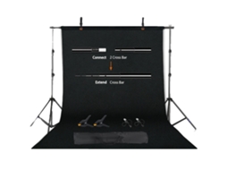 Kit De Suporte De Fundo Para Fotografia, Travessa Ajustável, Uso Multifuncional,preto Stretchable,2600x3000 Oem