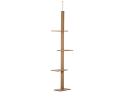 Dimm, Altura Ajustável do Arranhador para Árvore de Gato. 43l X 27w X 228 260h Cm 4 Níveis de Atividade Marrom Ge