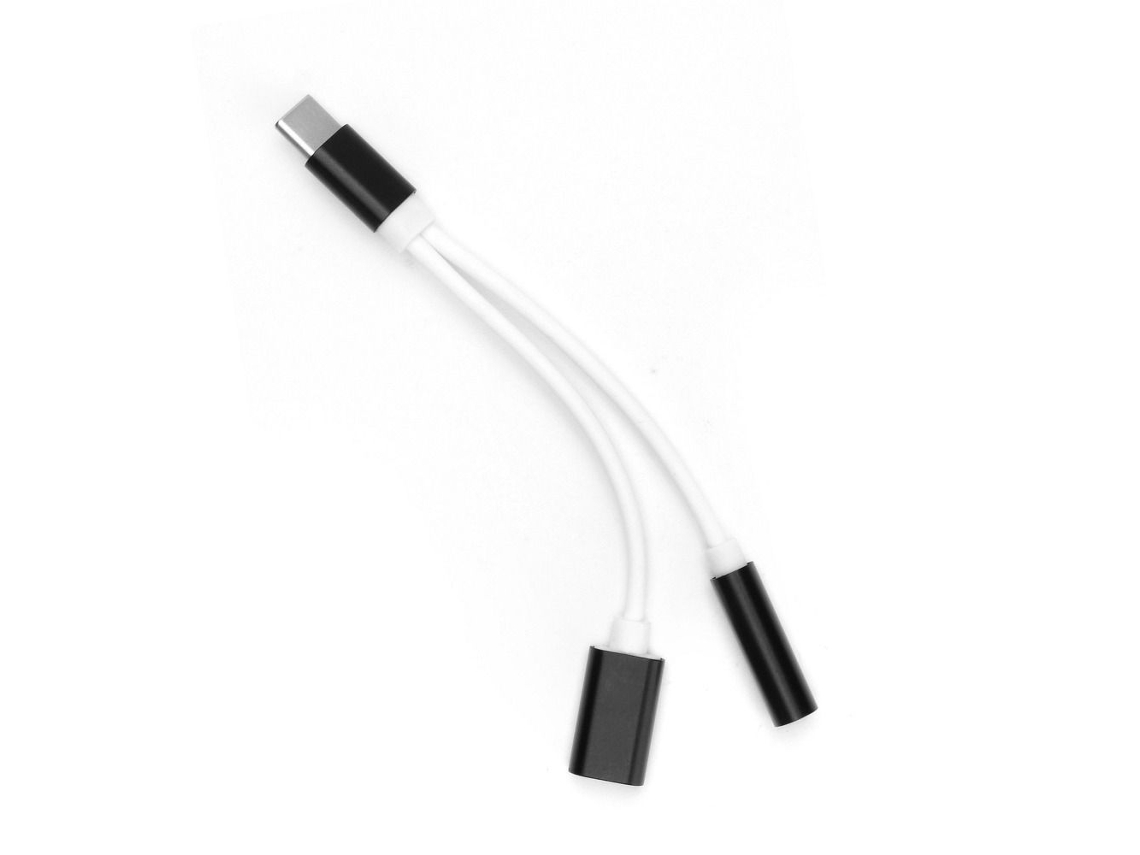 Adaptador, Conector de 3,5 Mm, Usb c, Preto AOZORZ