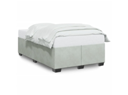Bed Frame, Bed Frames Vidaxl Cinzeto Veludo (120 X 190 Cm)