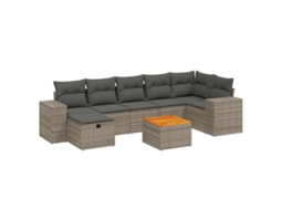 Garden Sofa Set, Garden Sofa Sets Vidaxl Cinzeto Rattan / Vime (n/a)