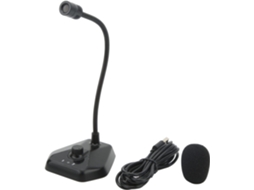 Microfone Usb para Computador, Alta Fidelidade, Haste Flexível, Botão de Silenciamento para SFUSHOS