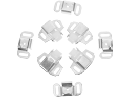 Tehaux Conjunto De 4-fechos Rolo Para Portas Armário Com Funcionamento Suave E Material Ferro, Roda De Rolo Prateada