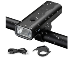 Luzes Led Para Bicicleta Recarregáveis Por Usb 600 Lúmens, Poderoso Farol De Bicicleta À Prova Dágua Ipx6 Yizhood (preto)