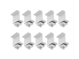 Conjunto de 10 Braçadeiras de Fixação para Painéis Solares BRILVIBERA