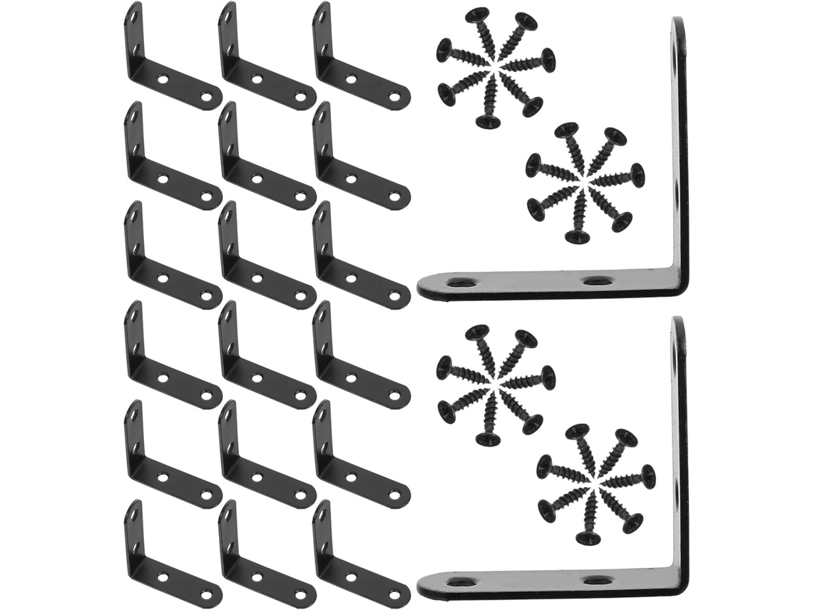 20 Peças De Suporte Angular De Ferro Nir