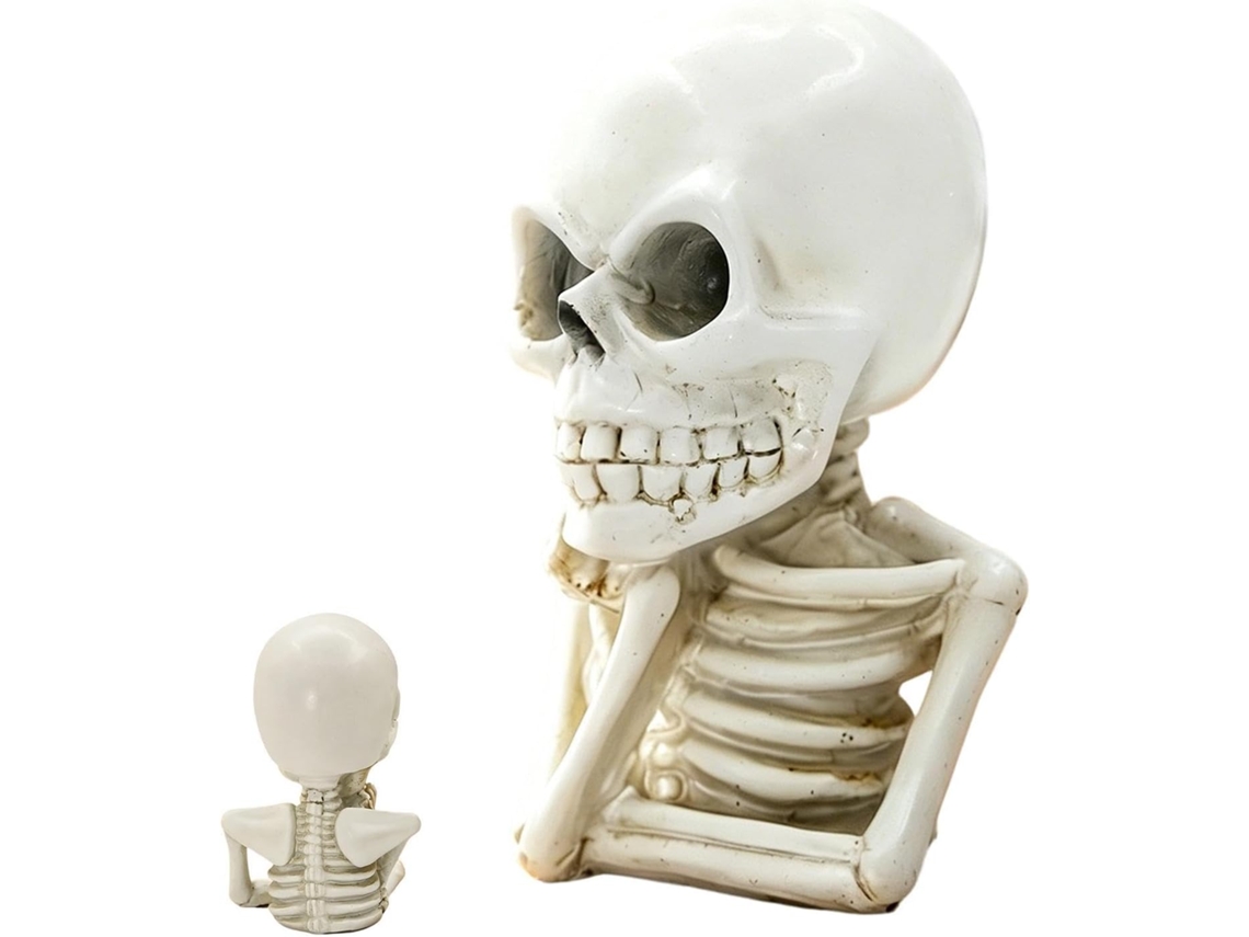 Estátua Decorativa De Caveira, Decoração Gótica De Halloween | Centro De Mesa