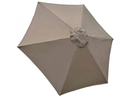 2026 funda de Repuesto para Parasol, 6 Varillas, 2m, Impermeable, Anti uv, Tela Marrón Claro Hse