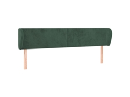 Headboard, Headboards Vidaxl Verde Veludo (183 X 23 X 78/88 Cm)