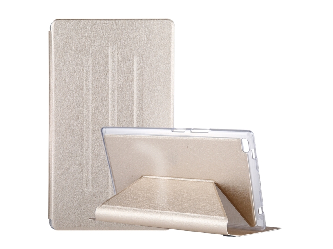 Capa‑flip Horizontal De Couro Com Textura De Seda Halinuia E Suporte Para Lenovo Tab4 Tb‑8504f