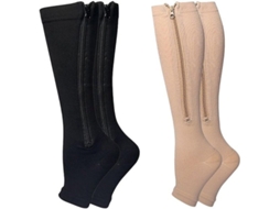 2 Pares De Meias Compressivas Com Fivela - Meias Médicos Para Corrida