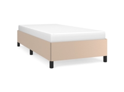 Bed Frame, Bed Frames Vidaxl Marrom Couro Artificial (80 X 200 Cm)