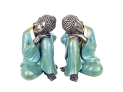 Figura Decorativa BY SIGRIS  Buda 2 unidades