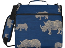 Organizador de Madeira Trendy Rhino Blu Ray 3, 8cm 1, 5 Polegadas, 3 Argolas Com Ombro Removível Alça E, Diversos
