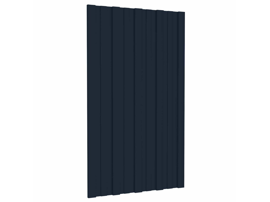 Vidaxl Painel De Telhado 36 Unid. Antracite 80 X 45 Cm Aço Galvanizado