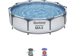 Conjunto Piscina Tubular BESTWAY 56408 (com Cartucho - 4678 L - 305x76cm)