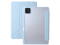 Capa para tablet de couro sintético transparente e acrílico Webake
