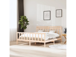 Vidaxl Estrutura De Cama 180x200 Cm Super King Madeira Maciça