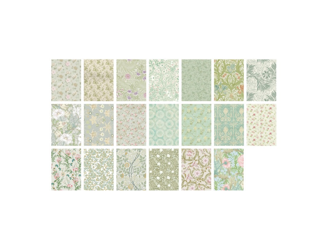40 Pegatinas de Revista de Basura Con Diseño de Flores para Scrapbooking Y Álbumes Fotográficos Diy