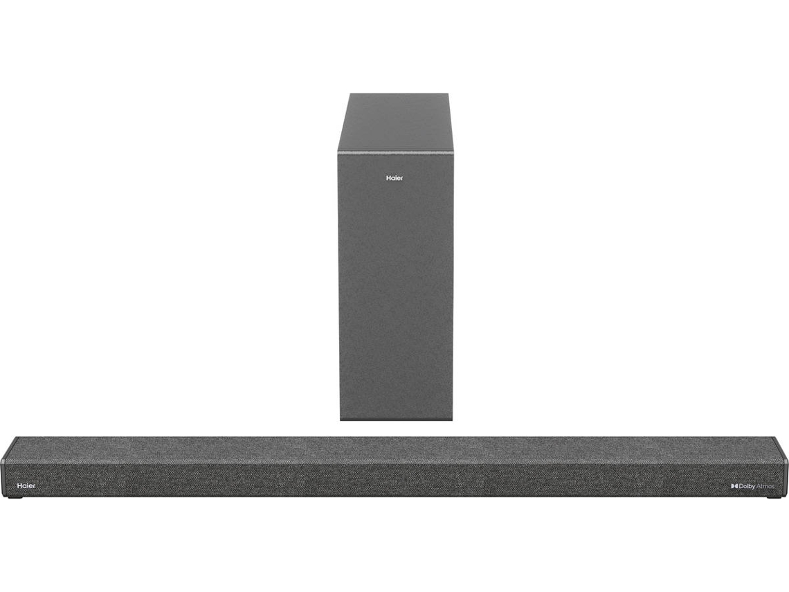 Soundbar HAIER HSD210K6 (2.1 Canais - 120W - Subwoofer Sem Fios)