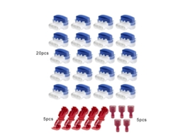 Conjunto De 20 Conectores Fio À Prova D'água Para Cortadores Grama Robóticos, Conector Para Cortador De Grama Com 10 Terminais Conexão