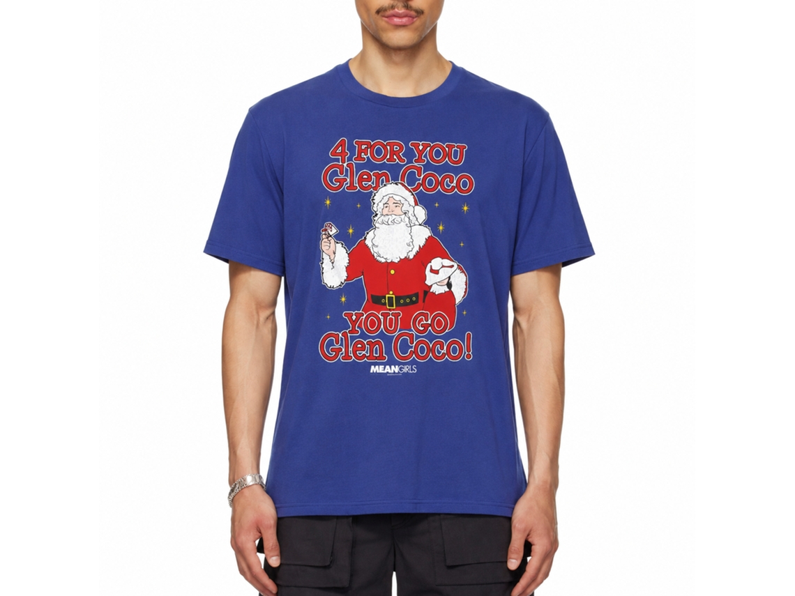 Rockinstone Mean Girls You Go Glen Coco Royal T-shirt Size:l