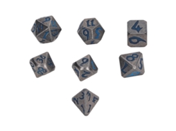7pcs Dados Poliédricos De Metal Luminoso Para Jogos De Tabuleiro Festa De Férias