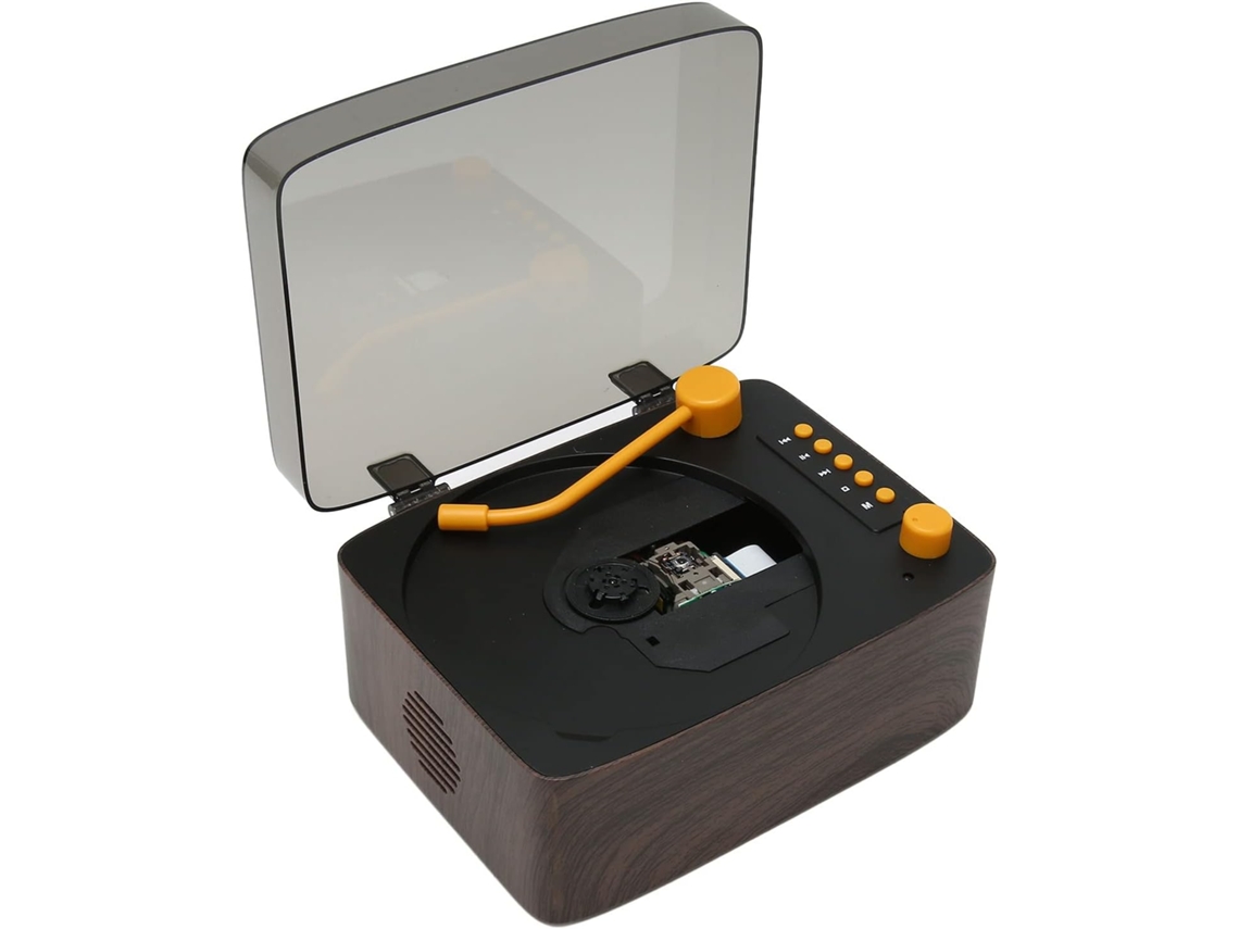 Leitor Cd Portátil, Reprodutor De Música Com Alto-falante Hifi Recarregável, Mini De Retrô Multifuncional