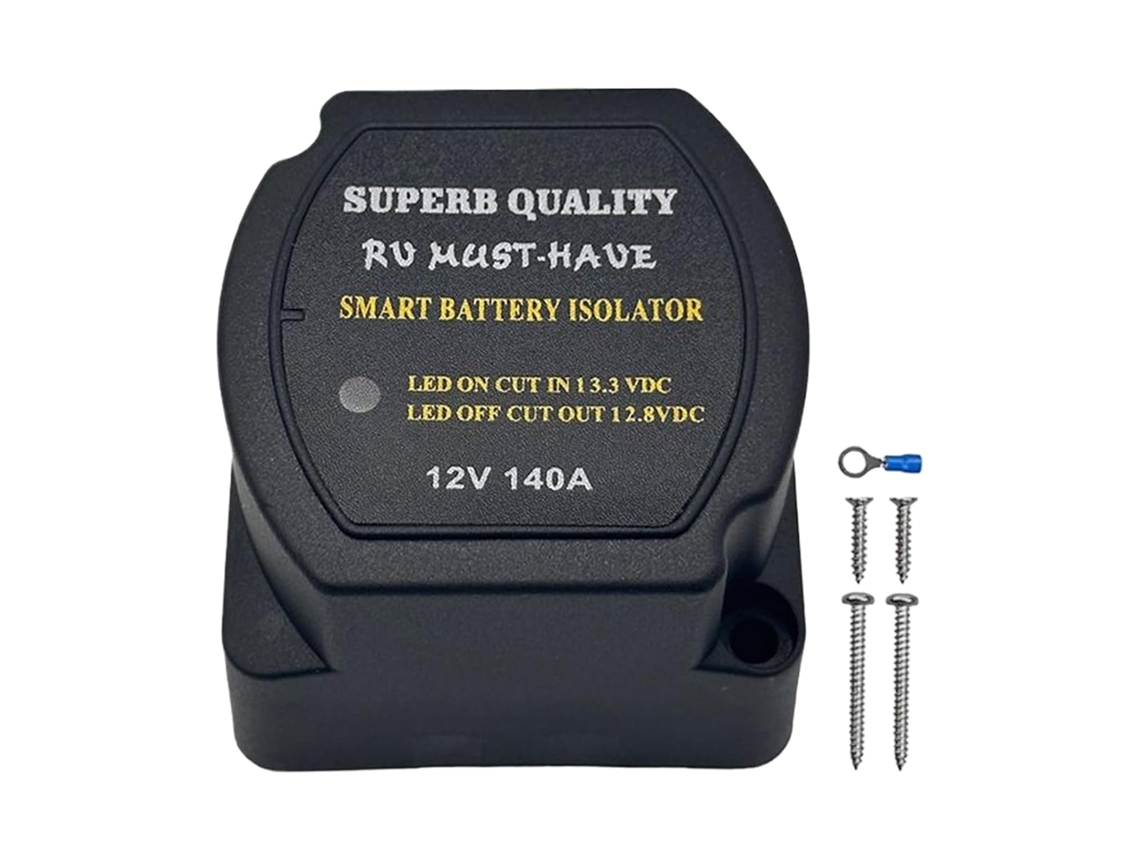 Isolador de bateria de 12 V, proteção de segurança para gerenciamento de baterias auxiliares em carros.