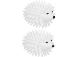 Bolas de PVC reciclado para máquina de lavar e secar roupa em formato de ouriço, ideais para roupas delicadas e com economia de energia.