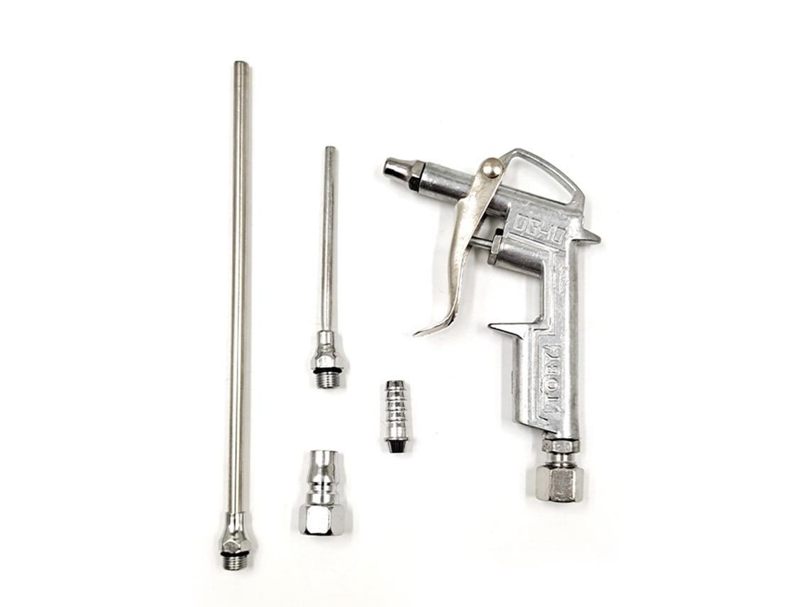 Kit De Pistola De Ar Mini 5pcs Para Limpeza De Pó Com Bicos E Conectores
