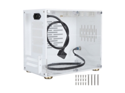 Gabinete De Computador Mini Itx Para Jogos, Chassi De Desktop Com Abertura De 360, Acrílico Transparente, Diy, 100‑240v