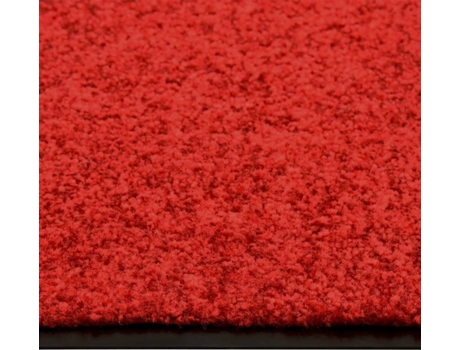 Tapete VIDAXL Liso Retangular (Vermelho - 90x120 cm - Tecido)