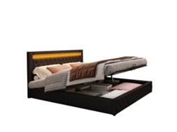 Cama Box 140x200 cm com Estrado, iluminação Led ORBITRA COMMERCE