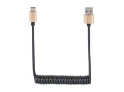 Cabo de Dados Retrátil EOOCOO com mola para USB 3.1 Tipo C