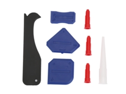 Kit De Ferramentas De Calafateamento 8 Peças: Removeedor, Aplanador, Raspador E Limpiador De Silicone Para Vidro E Vazamentos