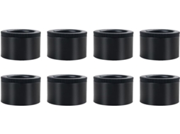 Conjunto De 8 Pés Redondos Ajustáveis Para Armários, Em Abs, Na Cor