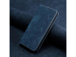 Capa De Couro Magnética Com Escova Antirroubo Rfid Para Realme Gt Neo3