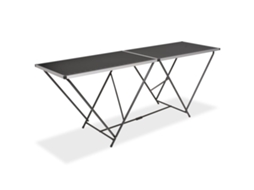 Vidaxl Mesa/bancada De Trabalho Dobrável Mdf E Alumínio 200x60x78 Cm
