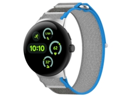 Pulseira De Relógio Em Nylon Trançado Com Fecho De Velcro