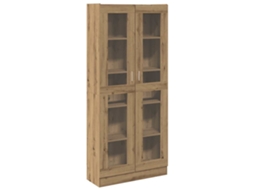 Guarda-roupa alto em madeira Carvalho Artisiano 82,5x30,5x185 cm MAISON EXCLUSIVE