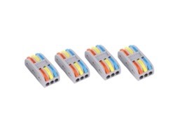 Laxiscreed Conectores Rápidos Para Cabos Elétricos, 11-28 Awg, Conexão Multi-condutor