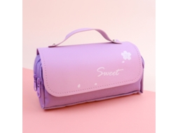 Estojo de Lápis Fofo e Espaçoso, Porta canetas Criativo em Estilo Coreano, Material Escolar para Meninas MDUG (estilo Roxo 1)
