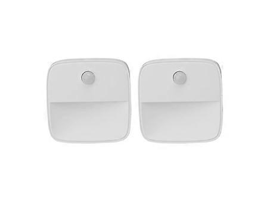 Luzes noturnas plugáveis, mini lâmpada LED com sensor de movimento, luz branca quente para quarto e cozinha, plugue UE 100-240 V, Slowmoose