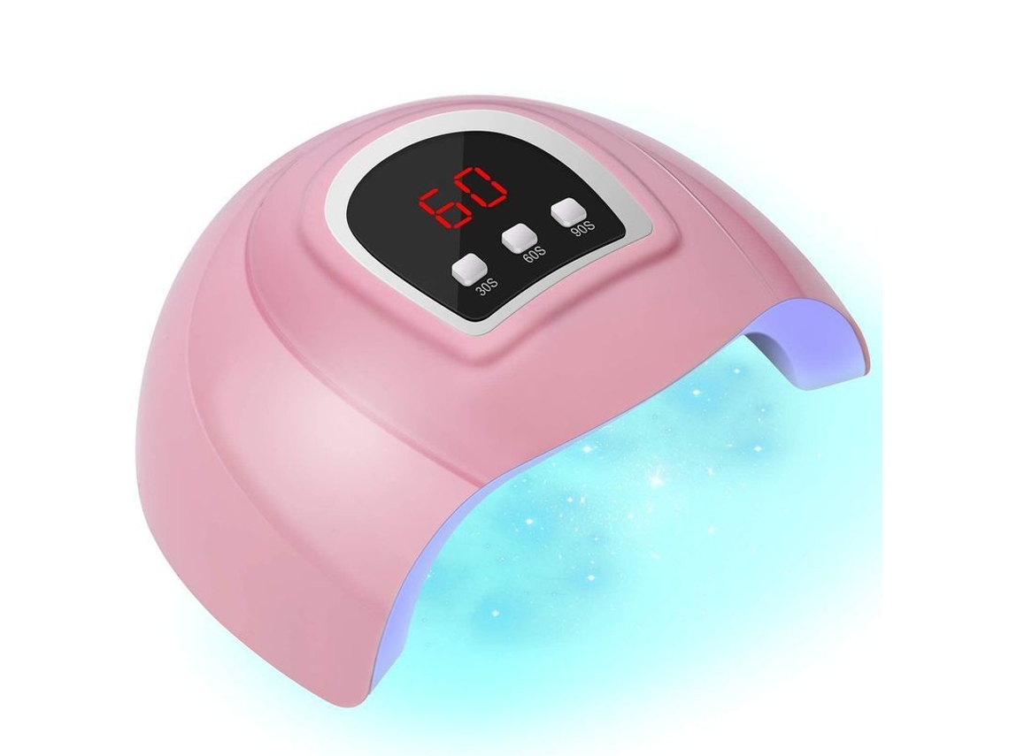 Lâmpada de Unhas Led Profissional 54w, Secador Portátil com Timer/sensor/tela Lcd